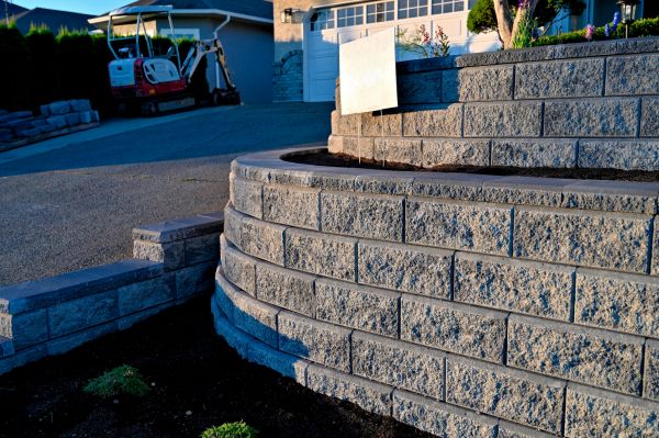 Stone Retaining Wall Repair in Powell