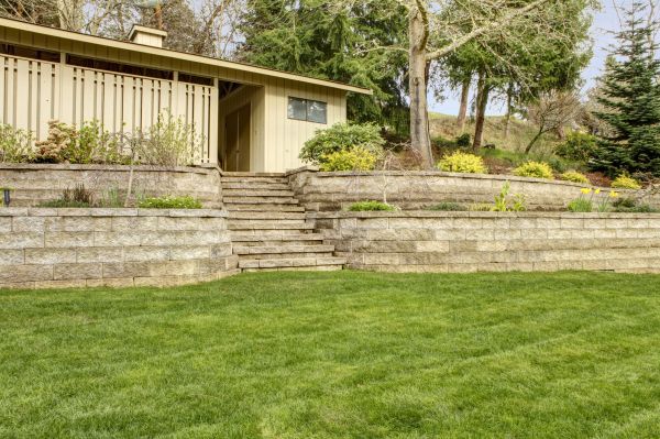 Retaining Wall Construction in Powell