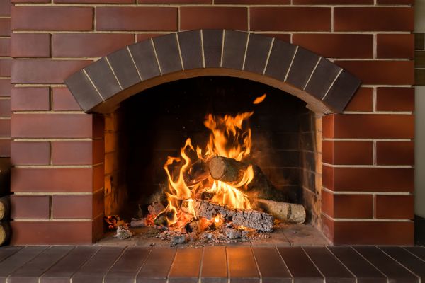 Brick Fireplace Installation in Powell